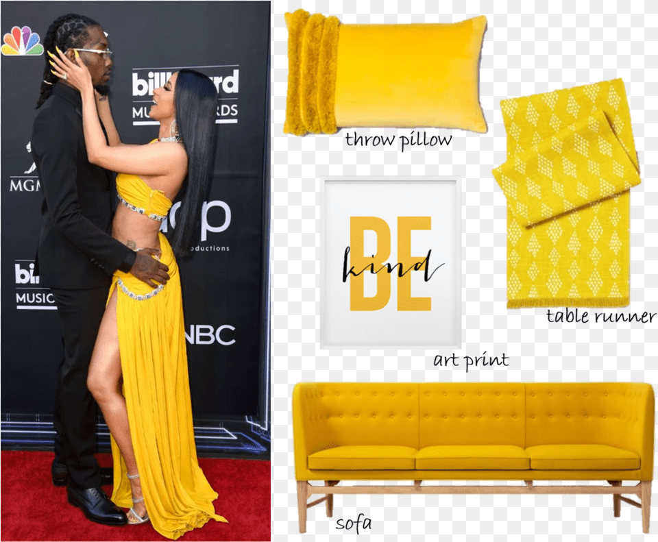 Cardi B Ampamp Cardi B Billboard Music Award 2019, Couch, Fashion, Furniture, Adult Png Image