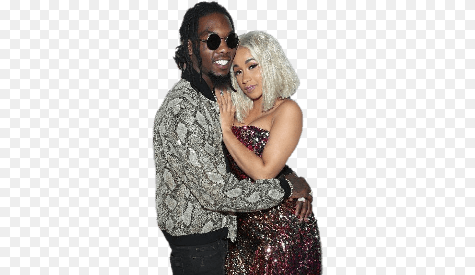 Cardi B And Offset Offset And Cardi B, Accessories, Sunglasses, Person, Woman Free Png Download