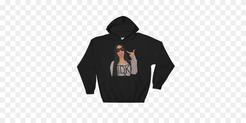 Cardi B Shmoney Unisex Shmoney Hoodie Coins And Connections, Clothing, Hood, Knitwear, Sweater Png