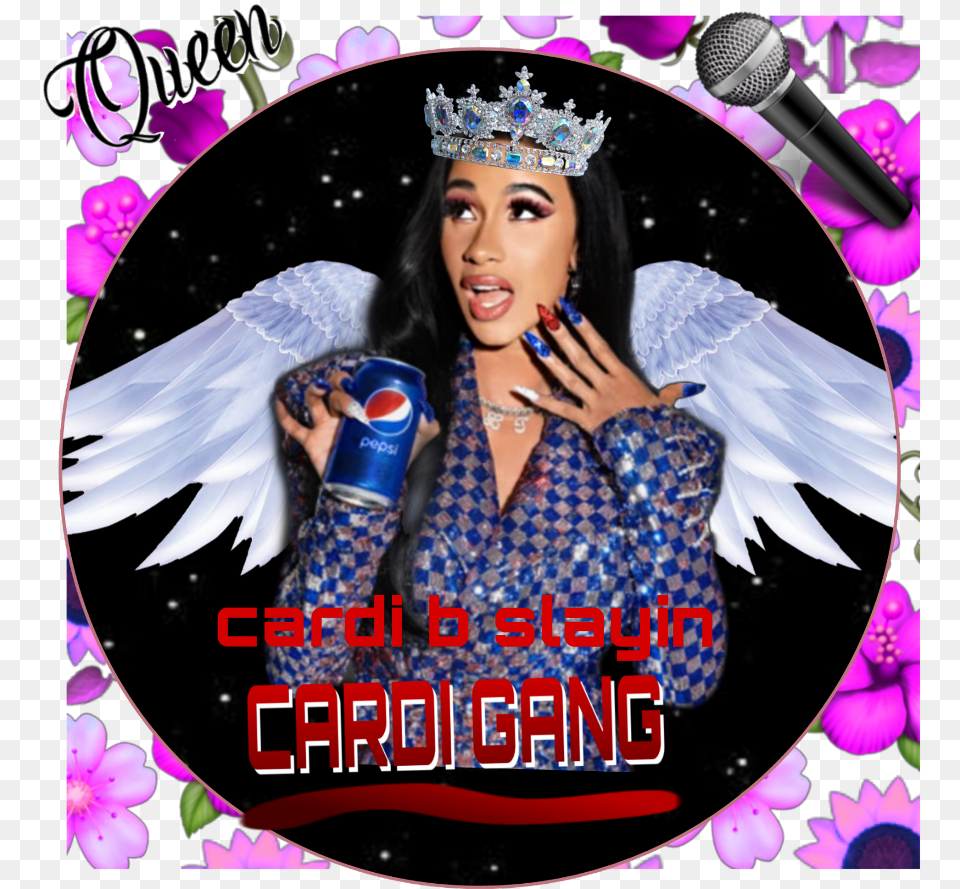 Cardi B Slayin All Day Every Day Poster, Accessories, Jewelry, Wedding, Person Free Png Download