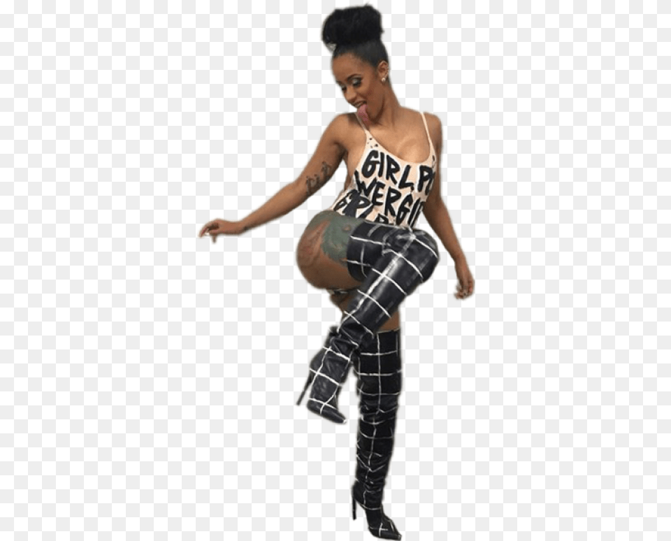 Cardi B Stripper, Person, Skin, Tattoo, Adult Png Image