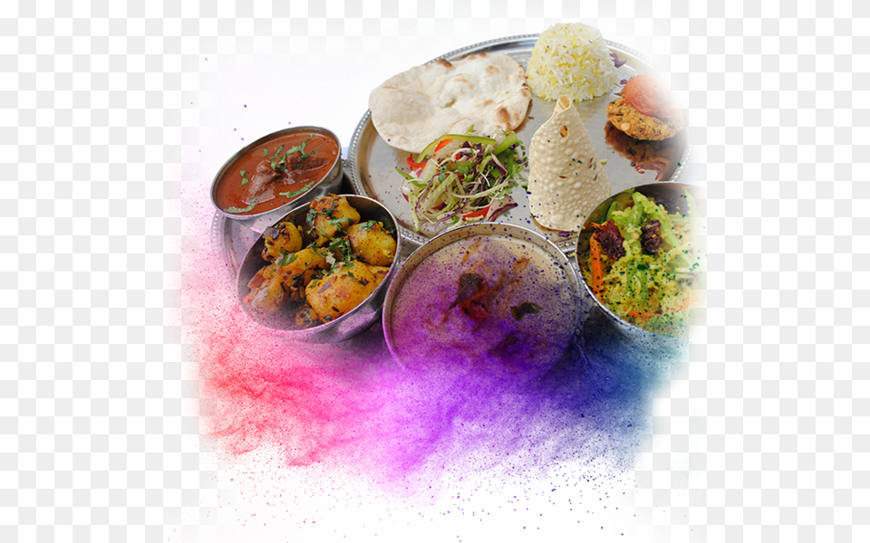 Cardiff Thali Indian Canton Http Purple Poppadom, Food, Food Presentation, Lunch, Meal Free Png Download