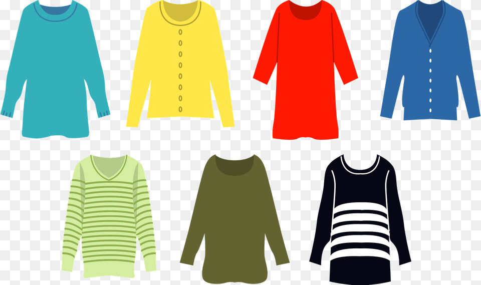 Cardigan Knitwear Clipart, Clothing, Long Sleeve, Sleeve, Sweater Free Png Download
