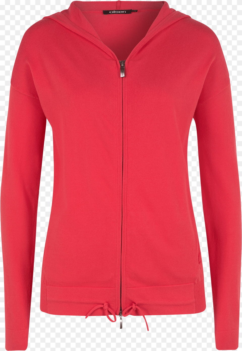 Cardigan With Hood Red Ralph Lauren Polo Long Sleeve, Clothing, Long Sleeve, Jacket, Fleece Png