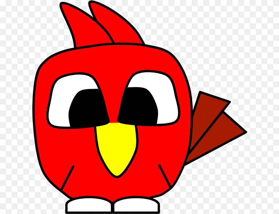 Cardinal Big Eyes Cartoon Animal Free Transparent Png