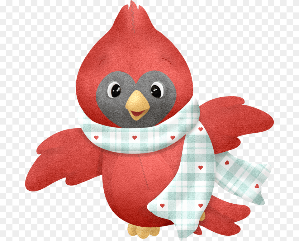 Cardinal Bird Clip Art And Navidad, Plush, Toy Png