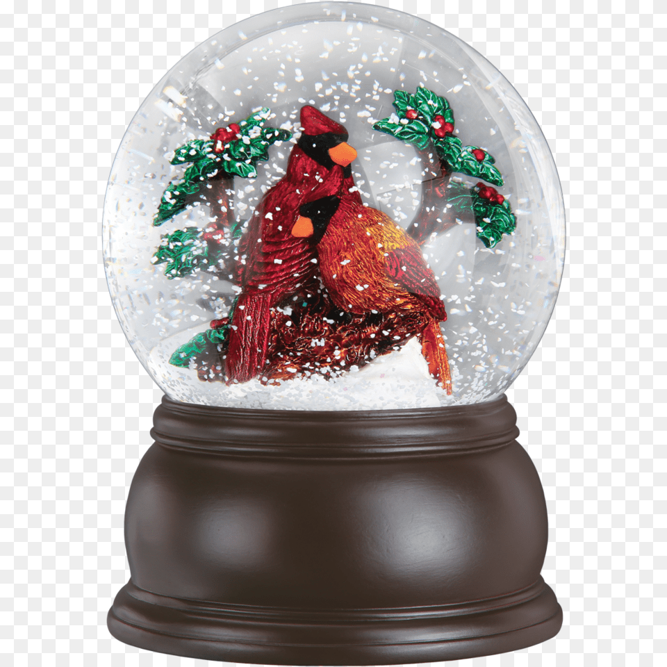 Cardinal Christmas Snow Globes, Animal, Fowl, Poultry, Chicken Free Transparent Png