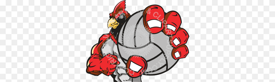 Cardinal Volleyball Clipart, Book, Comics, Publication, Baby Free Png