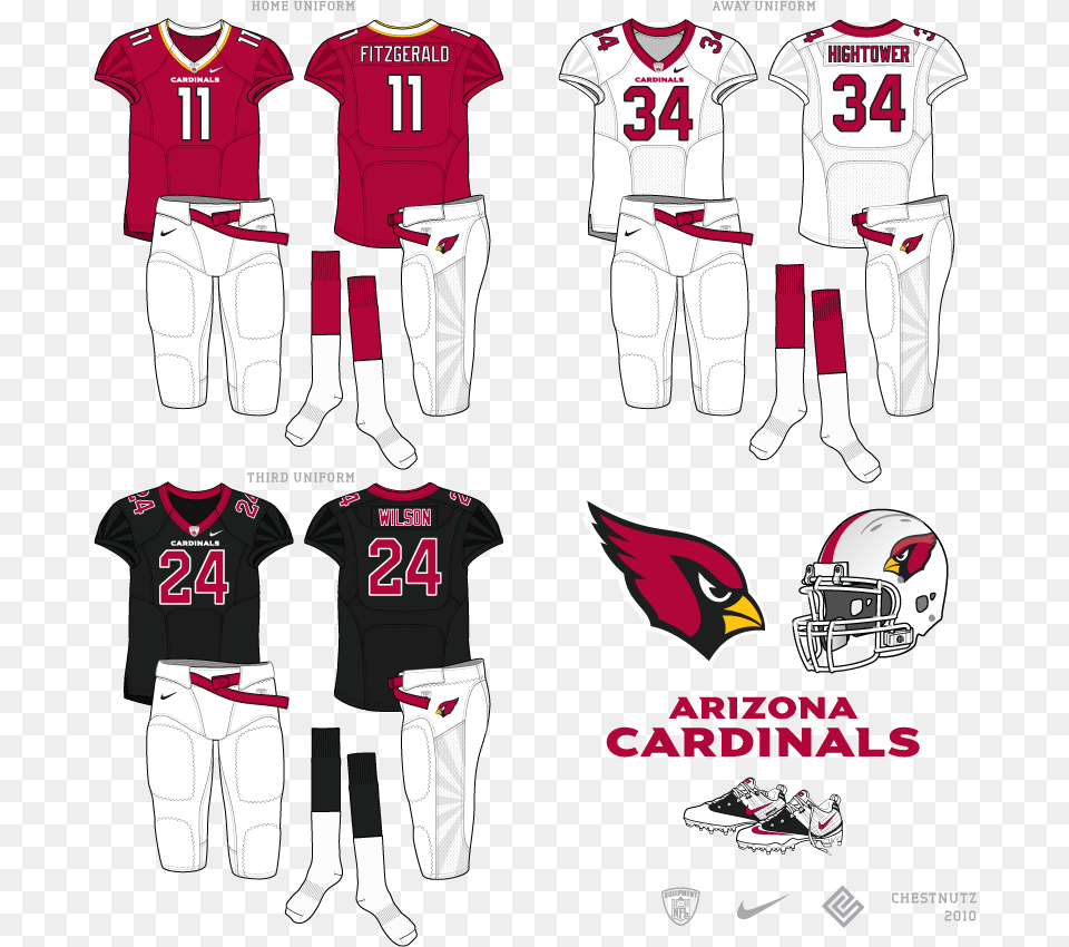 Cardinals Unis Arizona Cardinals, People, Clothing, Helmet, Shirt Free Png