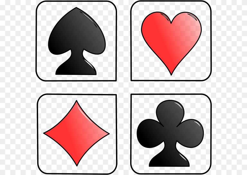 Cards Images Transparent Card Game Symbols, Heart Free Png Download