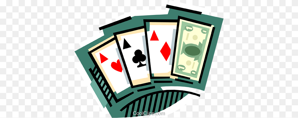 Cards With Money Wild Card Royalty Vector Clip Art, Gambling, Game Free Transparent Png