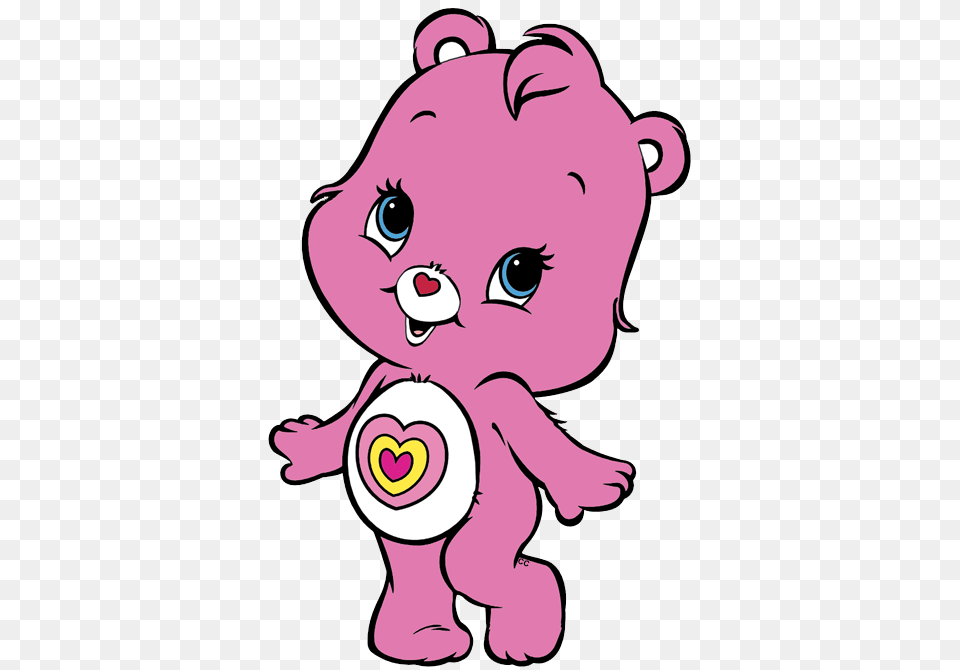 Care Bear Head Image, Baby, Person, Purple, Toy Free Png