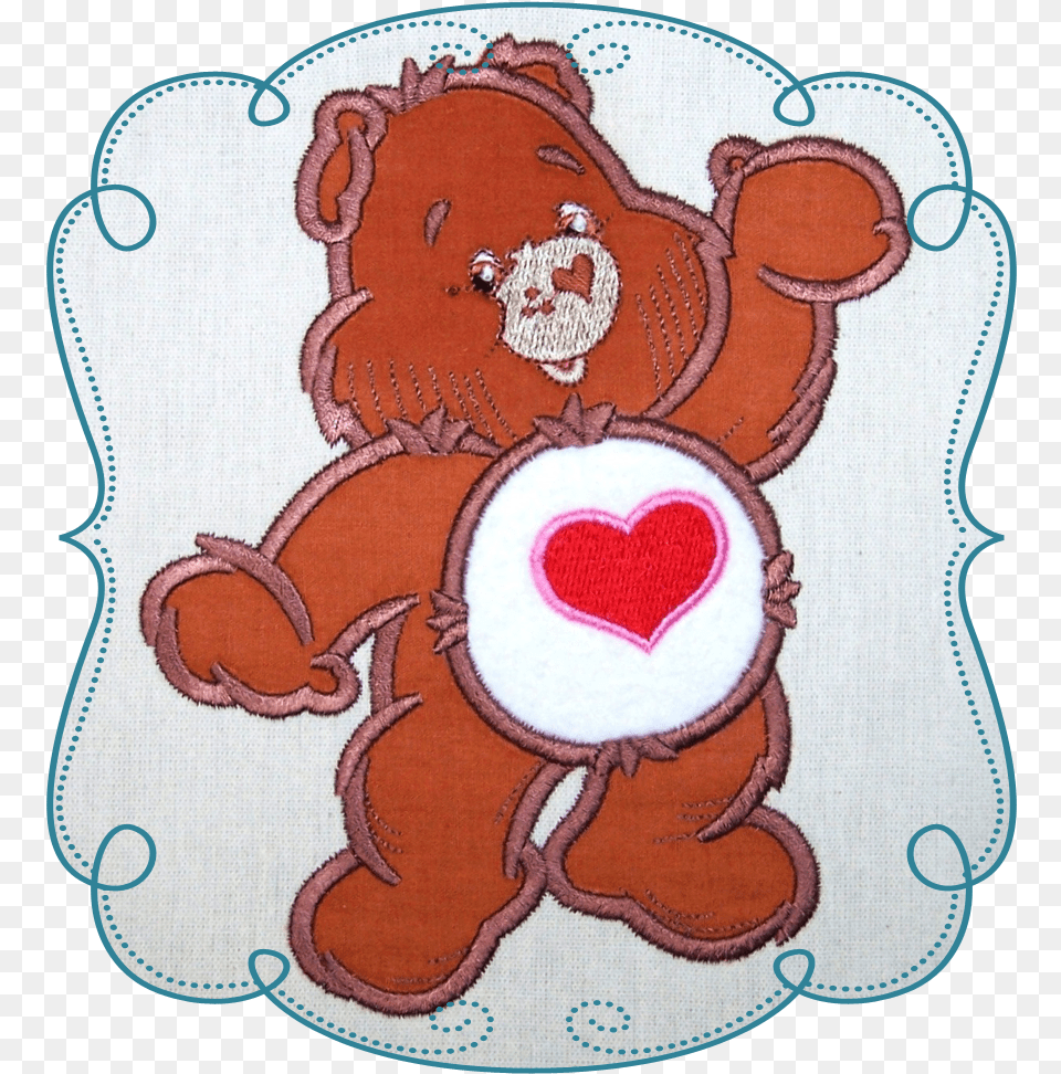 Care Bear Hearts Applique Machine Embroidery Design Embroidery, Pattern, Home Decor Free Png Download