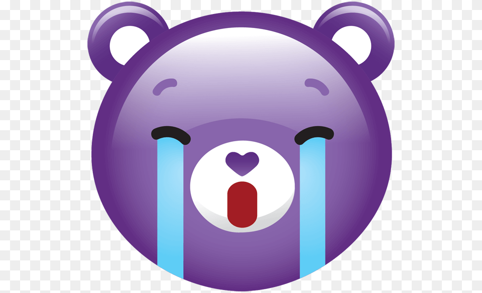 Care Bears Belly Badges And Symbols Messages Sticker, Purple, Disk, Sphere Png