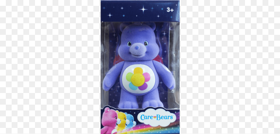 Care Bears Care A Lot Mini Flock Figurine In Cdu Bear, Teddy Bear, Toy Free Png