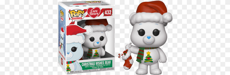 Care Bears Funko Christmas Wishes Funko Pop Care Bears Christmas, Toy, Plush, Baby, Snowman Png Image