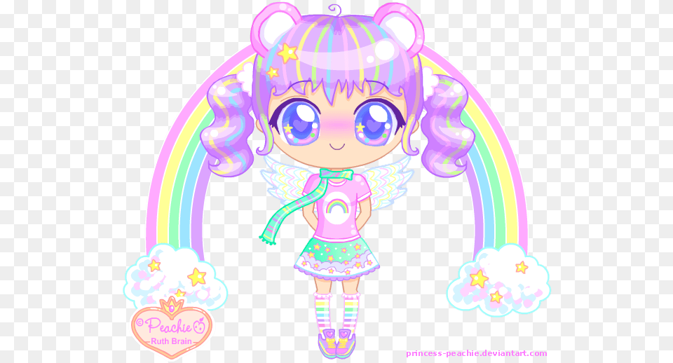 Care Bears Girl By Princess Peachie Art, Graphics, Baby, Person, Face Png