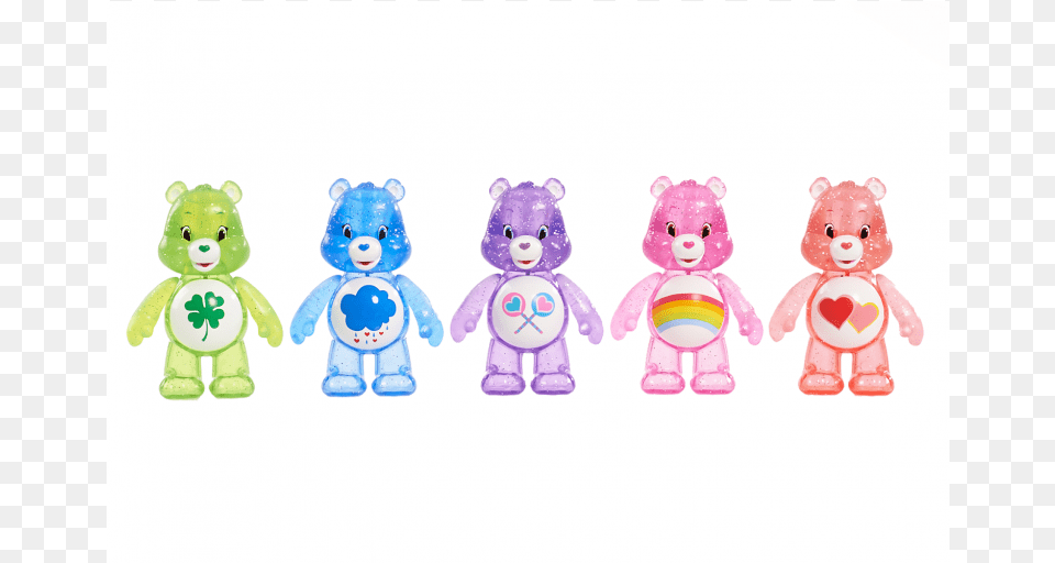 Care Bears Glitter Fun Figure Set Care Bears 5 Pack Glitter Fun Figure Set, Plush, Toy, Teddy Bear, Baby Free Png Download