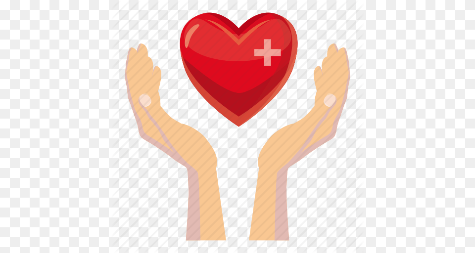 Care Cartoon Hand Health Heart Help Human Icon, Symbol, Body Part, Person Free Png Download