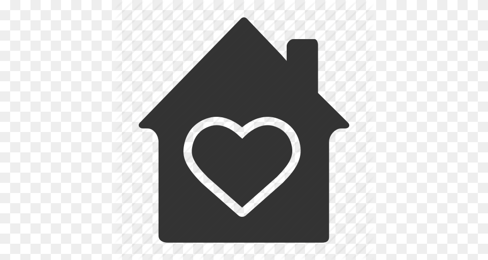 Care Comfort Family Heart House Like Love Icon, Stencil Free Transparent Png