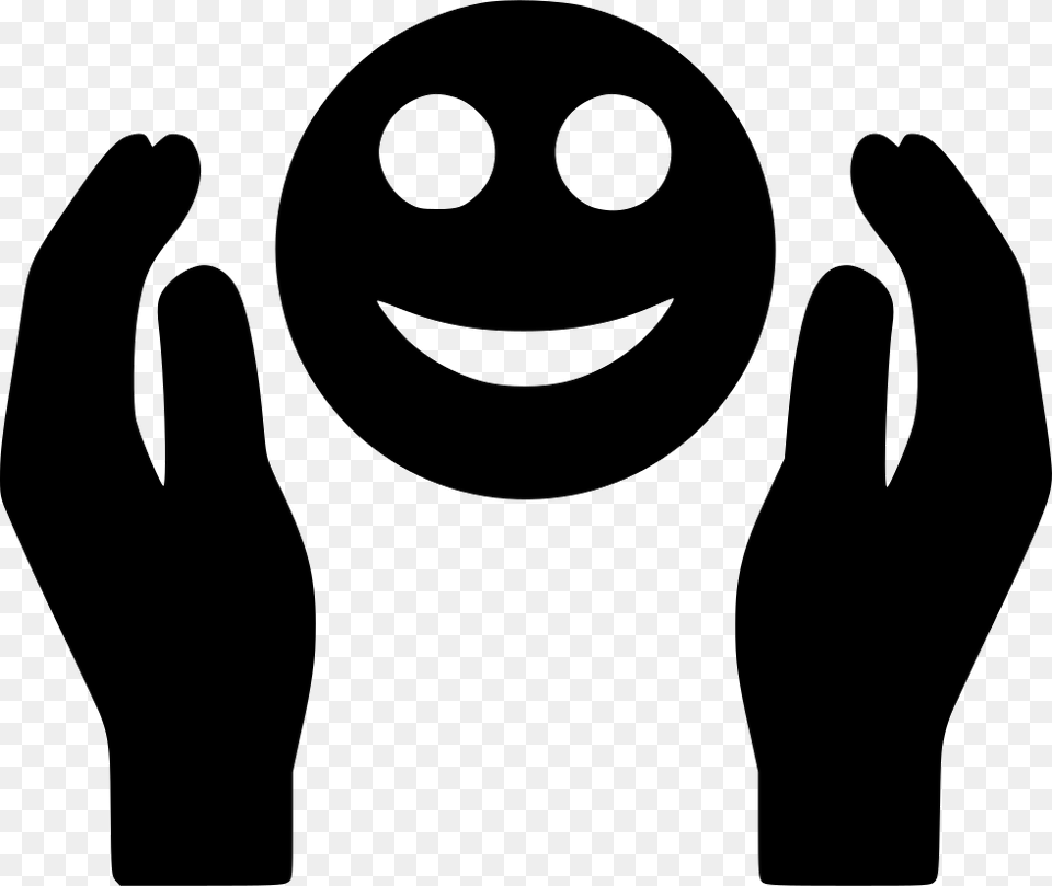Care Y Emotion Happy Smiley, Stencil, Silhouette, Person, Body Part Free Png Download