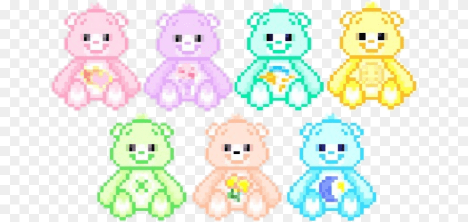 Carebears Pixel Sticker Pack Stickerpack Cartoon, Toy, Baby, Person, Face Free Transparent Png