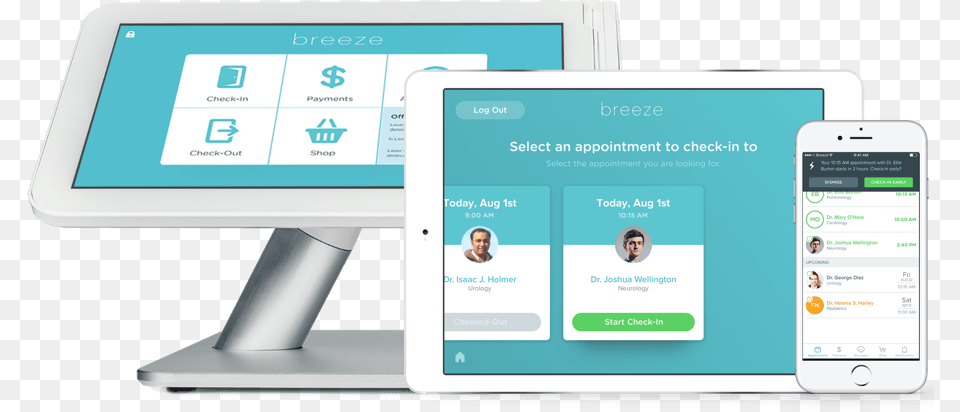 Carecloud Launches Ecommerce Platform For Physician Carecloud Breeze, Computer, Electronics, Person, Tablet Computer Png Image