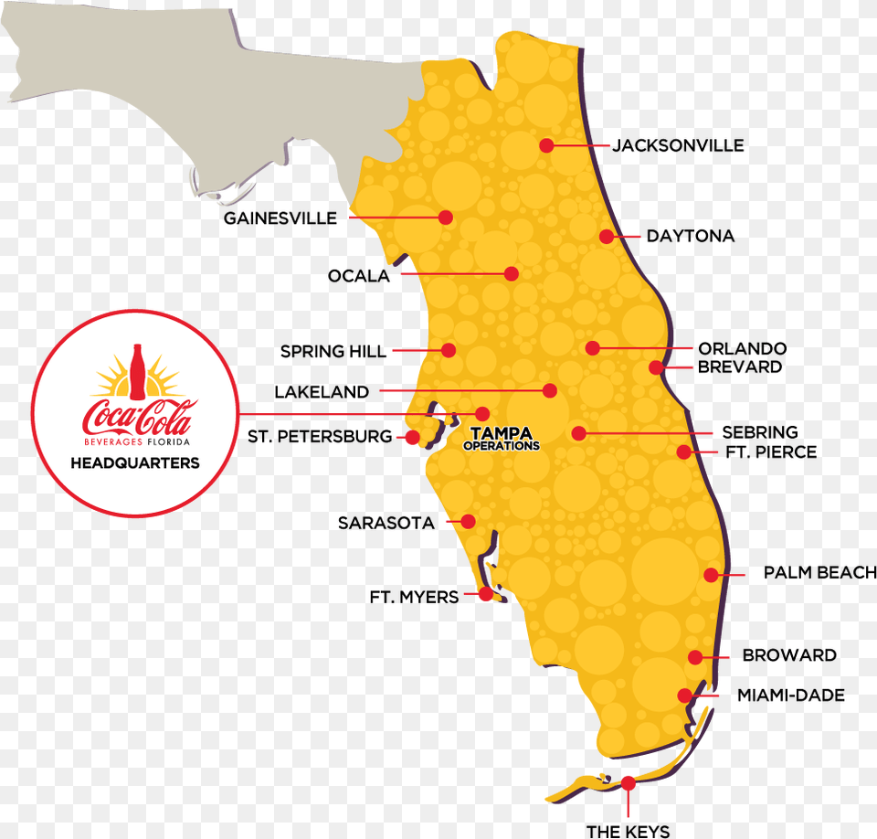 Careers Coke Florida Coca Cola Beverages Florida, Chart, Plot, Map, Atlas Png