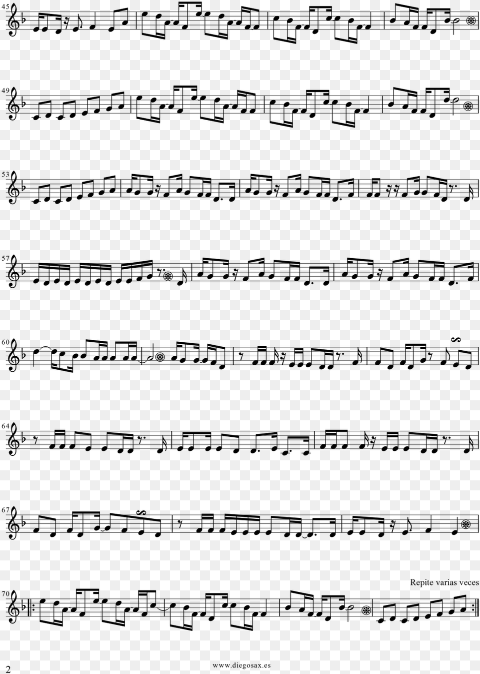 Careles Whisper Partitura Fc3a1cil 2 1131 Song Without Words Trumpet, Gray Free Transparent Png