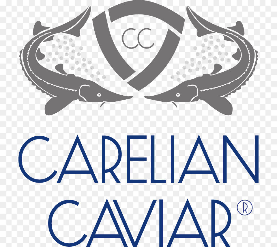 Careliancavier Logo2 Carelian Caviar Logo, Animal, Sea Life, Fish, Shark Png Image