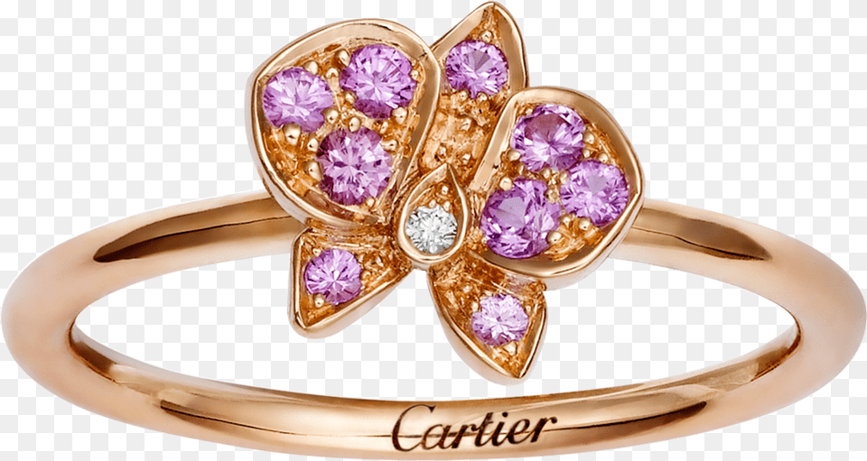 Caresse D39orchides Par Cartier Ringpink Gold Pink Caresse D Orchides Par Cartier Ring, Accessories, Jewelry, Gemstone, Ornament Png