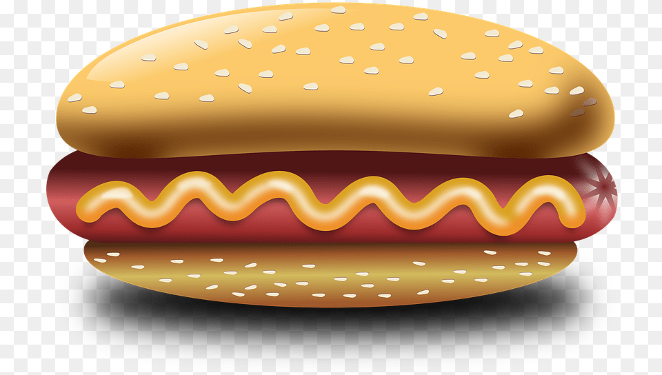 Careta De Hot Dog Vector, Food Png Image