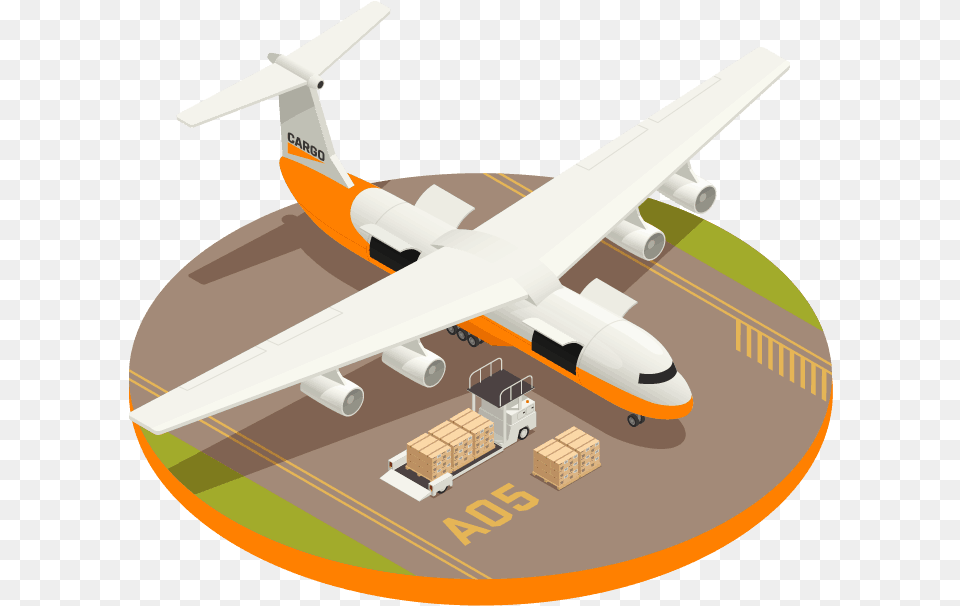 Cargo Aircraft, Airliner, Airplane, Transportation, Vehicle Free Transparent Png