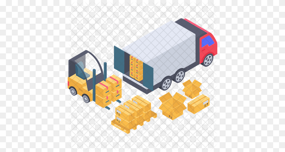 Cargo Container Loading Icon Container Loading Icon, Wheel, Machine, Vehicle, Transportation Free Png Download