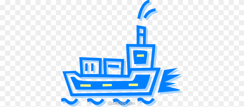 Cargo Ship Royalty Vector Clip Art Illustration, Transportation, Vehicle, Yacht, Watercraft Free Transparent Png