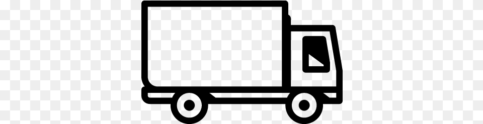 Cargo Truck Facing Right Vector Truck, Gray Free Transparent Png