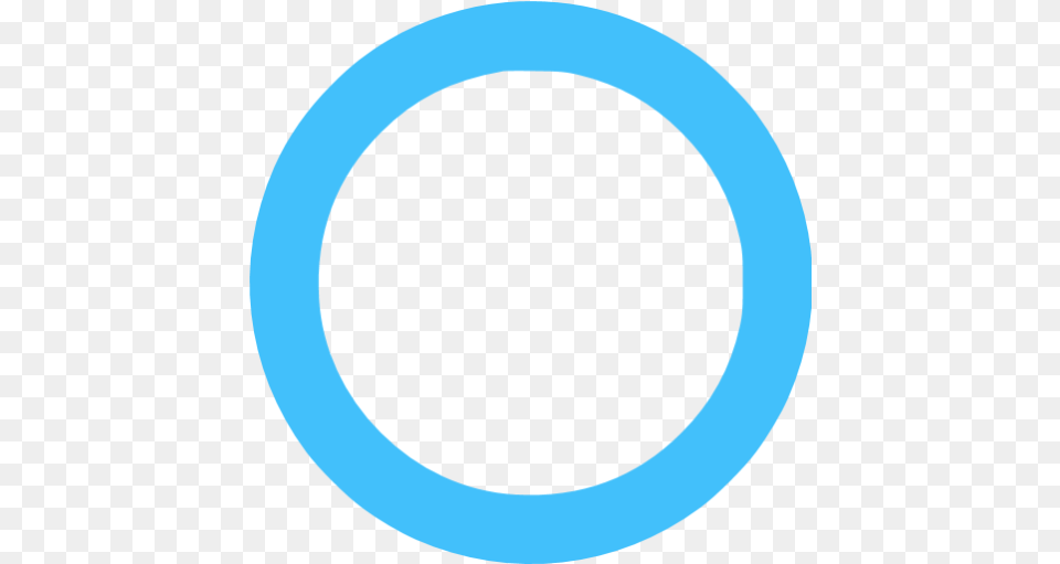 Caribbean Blue Circle Outline Icon, Oval Free Png