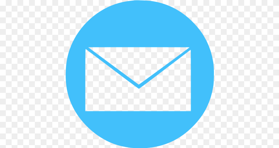 Caribbean Blue Email 14 Icon Blue Circle Icon Of Email, Envelope, Mail Png