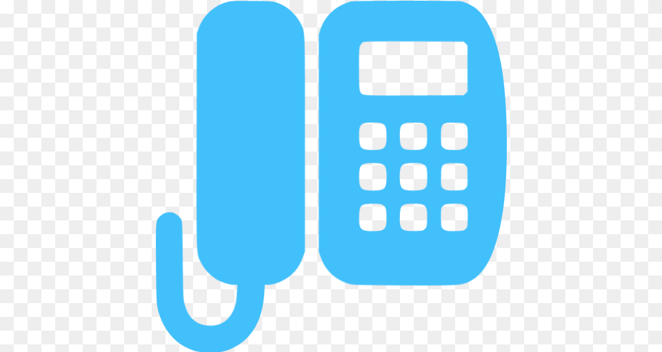 Caribbean Blue Office Phone Icon Caribbean Blue Phone Office Phone Icon Transparent, Electronics, Person Free Png