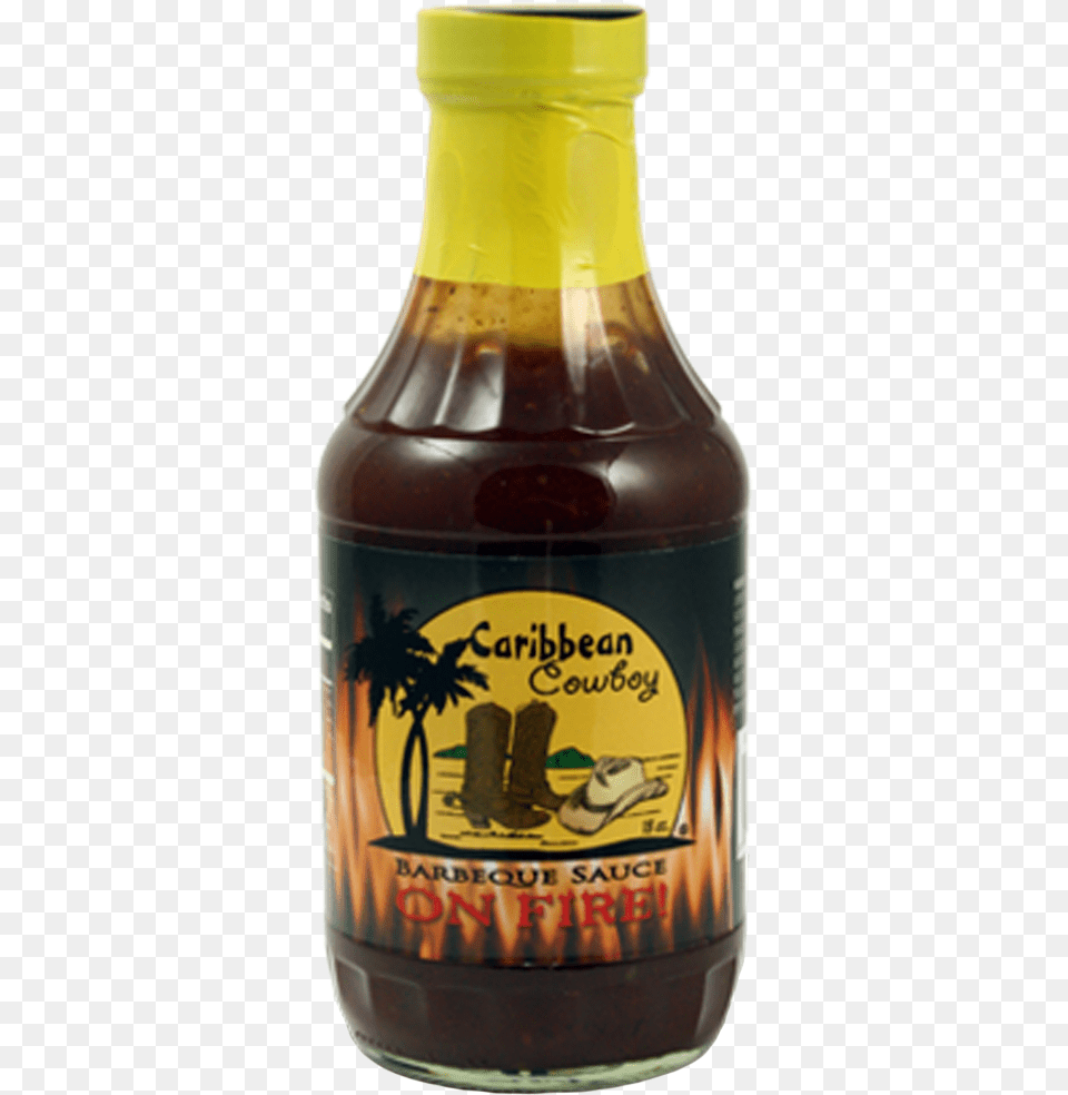 Caribbean Cowboy On Fire Bbq Sauce Caribbean Cowboy Bbq Sauce, Food, Bottle, Shaker Free Png