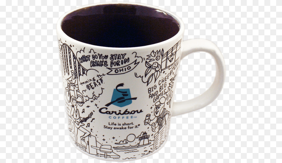 Caribou Coffee Mug Caribou Coffee Minnesota Mugs, Cup, Beverage, Coffee Cup, Person Free Png