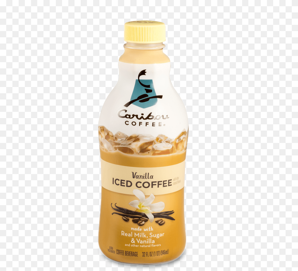 Caribou Vanilla Iced Coffee Caribou Coffee New, Beverage, Milk, Bottle, Food Free Transparent Png