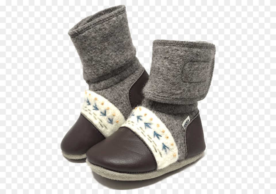 Caribou Wheat Wool Booties Grey Melange Kids Footwear S 3, Clothing, Shoe, Sneaker Png