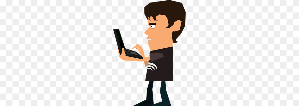 Caricature Texting, Phone, Mobile Phone, Electronics Png