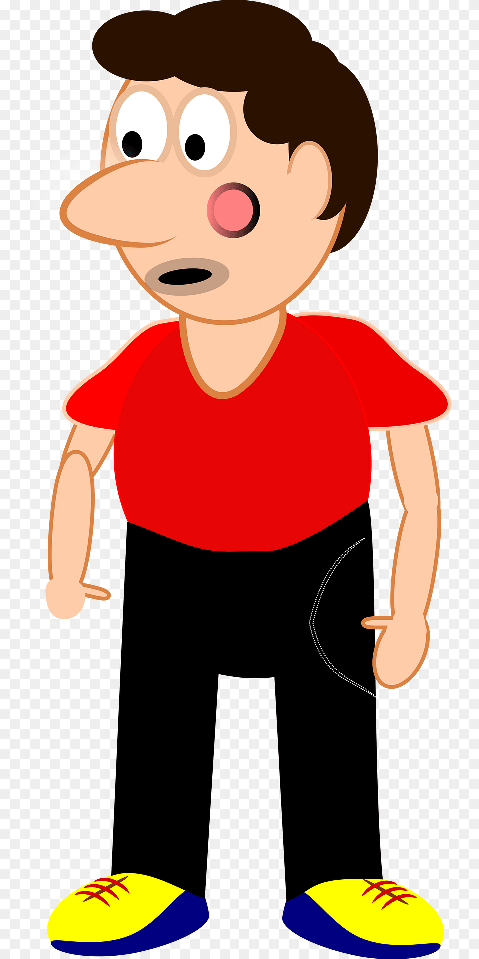 Caricature Clipart, Boy, Child, Male, Person Png Image