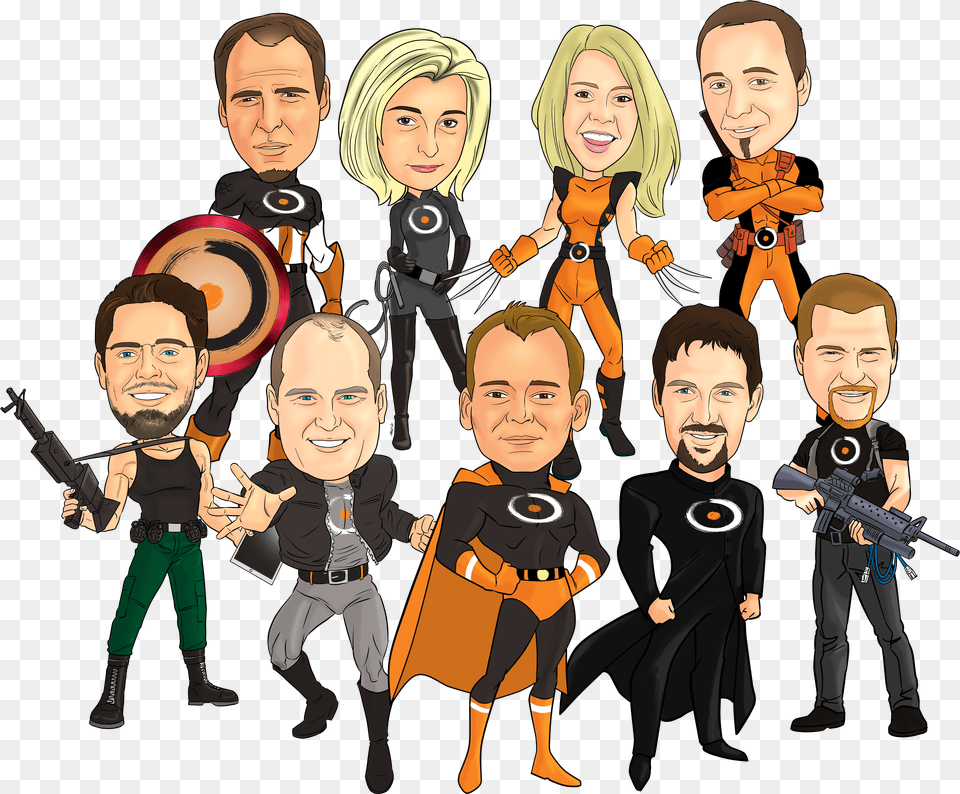 Caricature Group Png