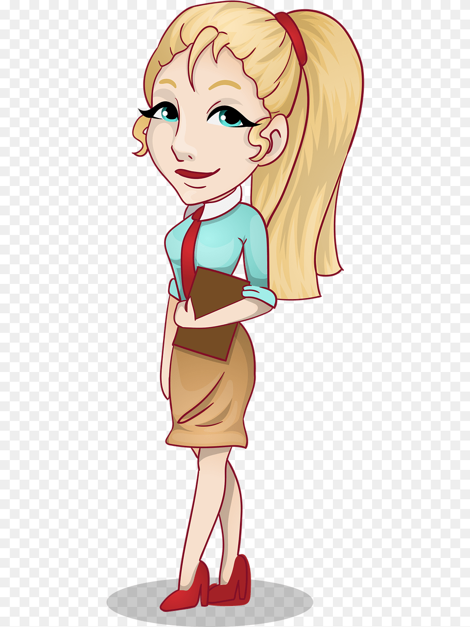 Caricature Of A Student Girl, Baby, Person, Book, Comics Png