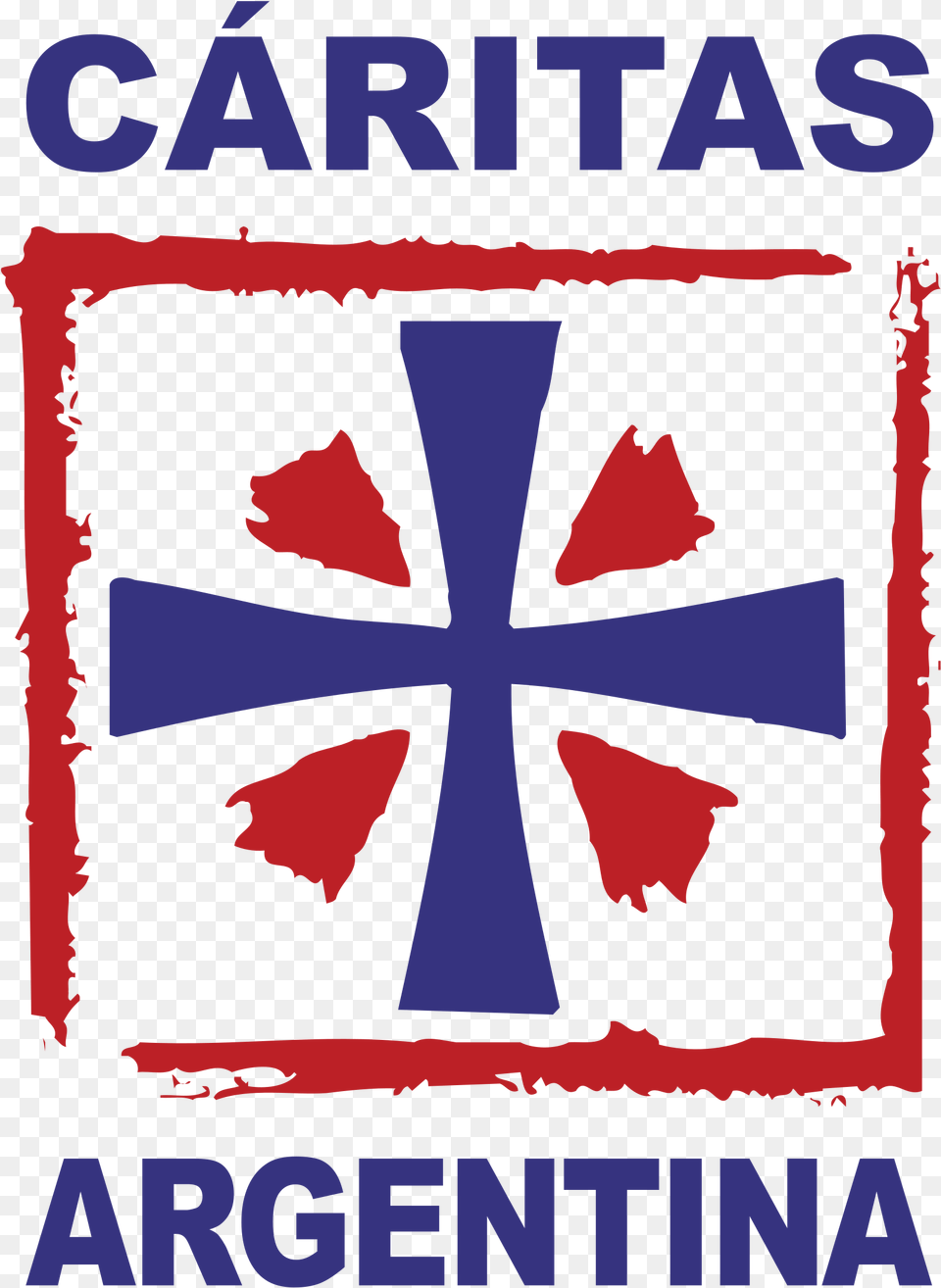 Caritas Argentina Logo Transparent Poster, Cross, Symbol, Emblem, Book Png Image