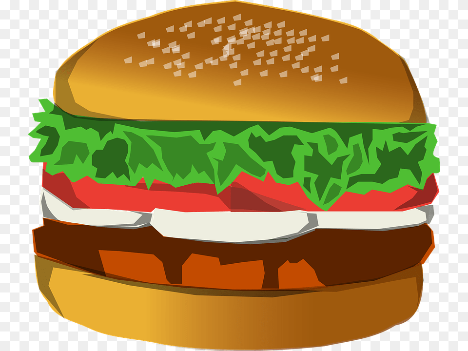 Carking Clipart Grilled Chicken Sandwich Burger Clip Art, Food Png Image