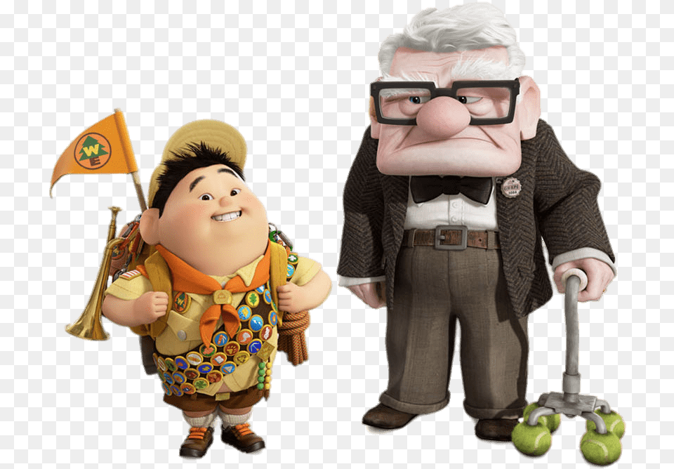 Carl And Russell Up Movie, Baby, Person, Face, Head Free Transparent Png